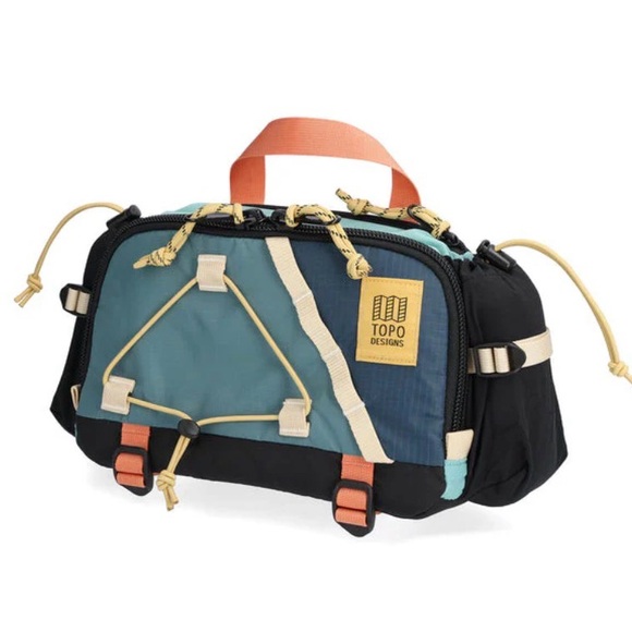 Topo Designs Mountain Hydro Hip Pack Geode Green/Sea Pine Unisex - Picture 2 of 10